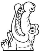 Возможно, это иллюстрация (крокодил, слон и текст «ทากาว ทากาว»)